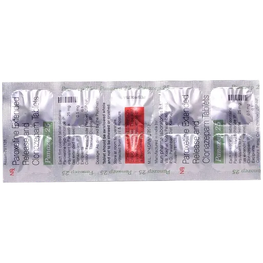 panazep 25mg tablet 10's